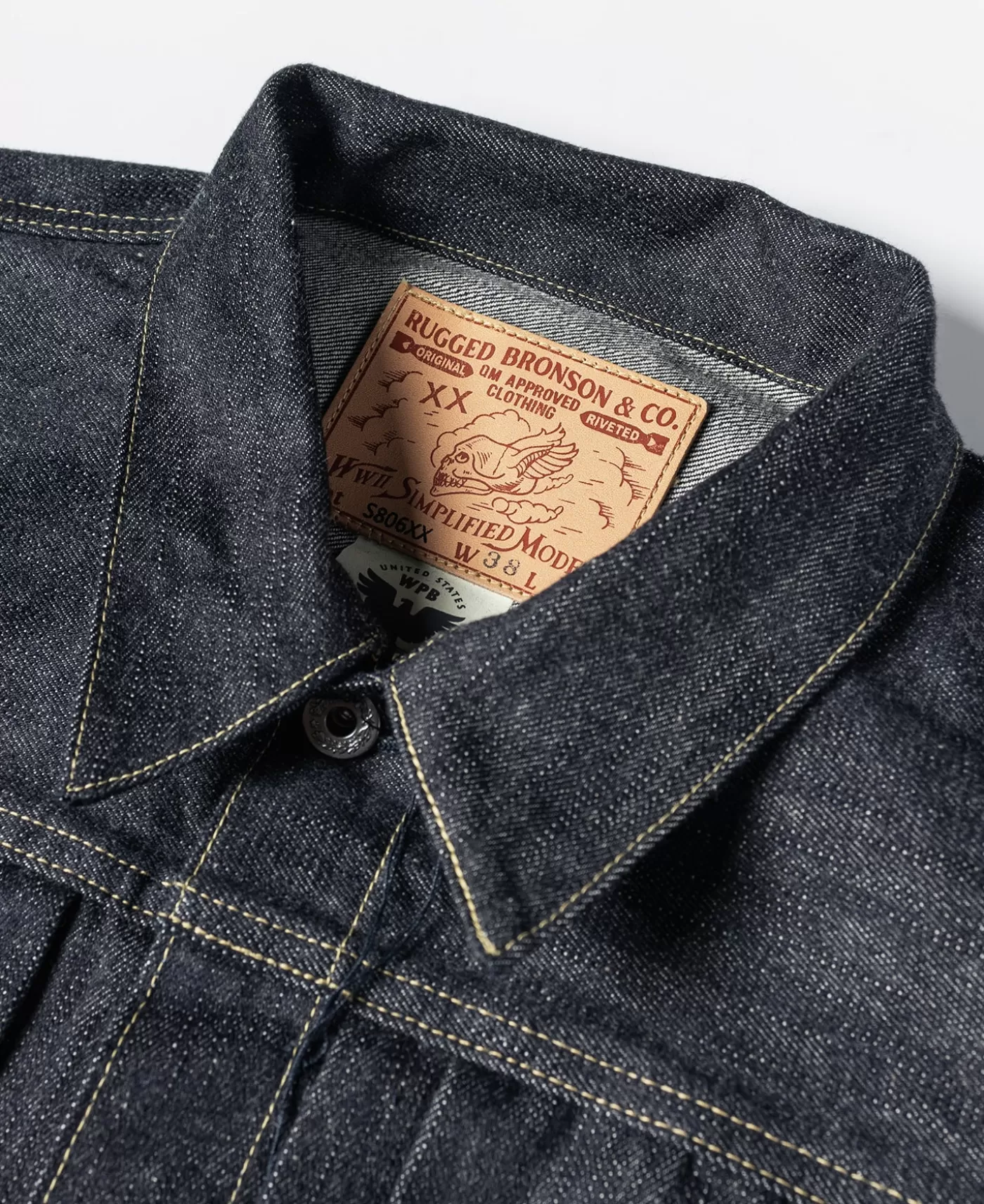 sxx__war_simplified_model_st_selvedge_denim_jacket_7.webp New S806XX 1943 War Simplified Model 1st Selvedge Denim Jacket Denim Jackets | Jackets & Coats