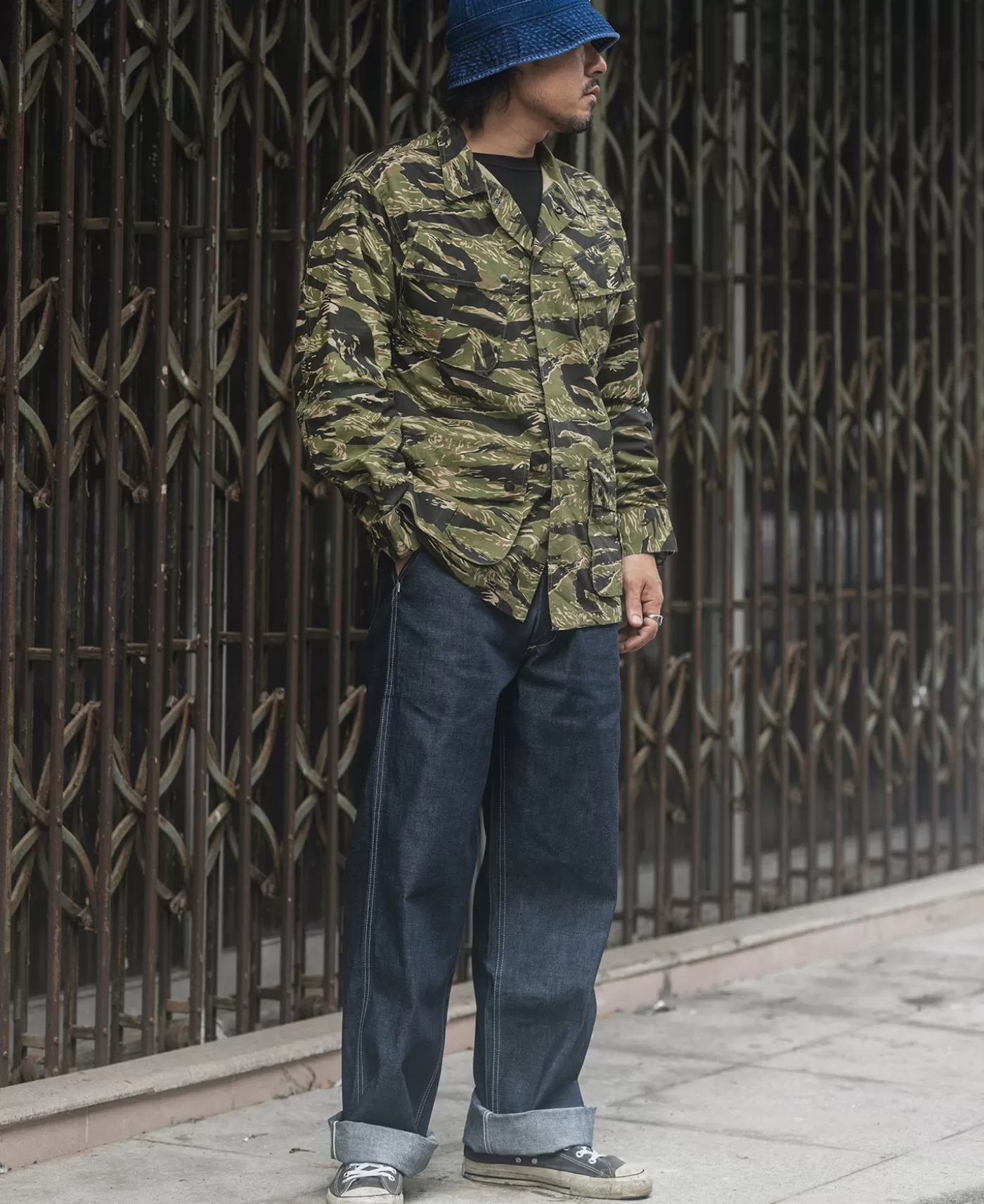 tiger_stripe_camo_tropical_jungle_fatigue_jacket_3.webp Best Sale Tropical Jungle Fatigue Jacket Jackets & Coats