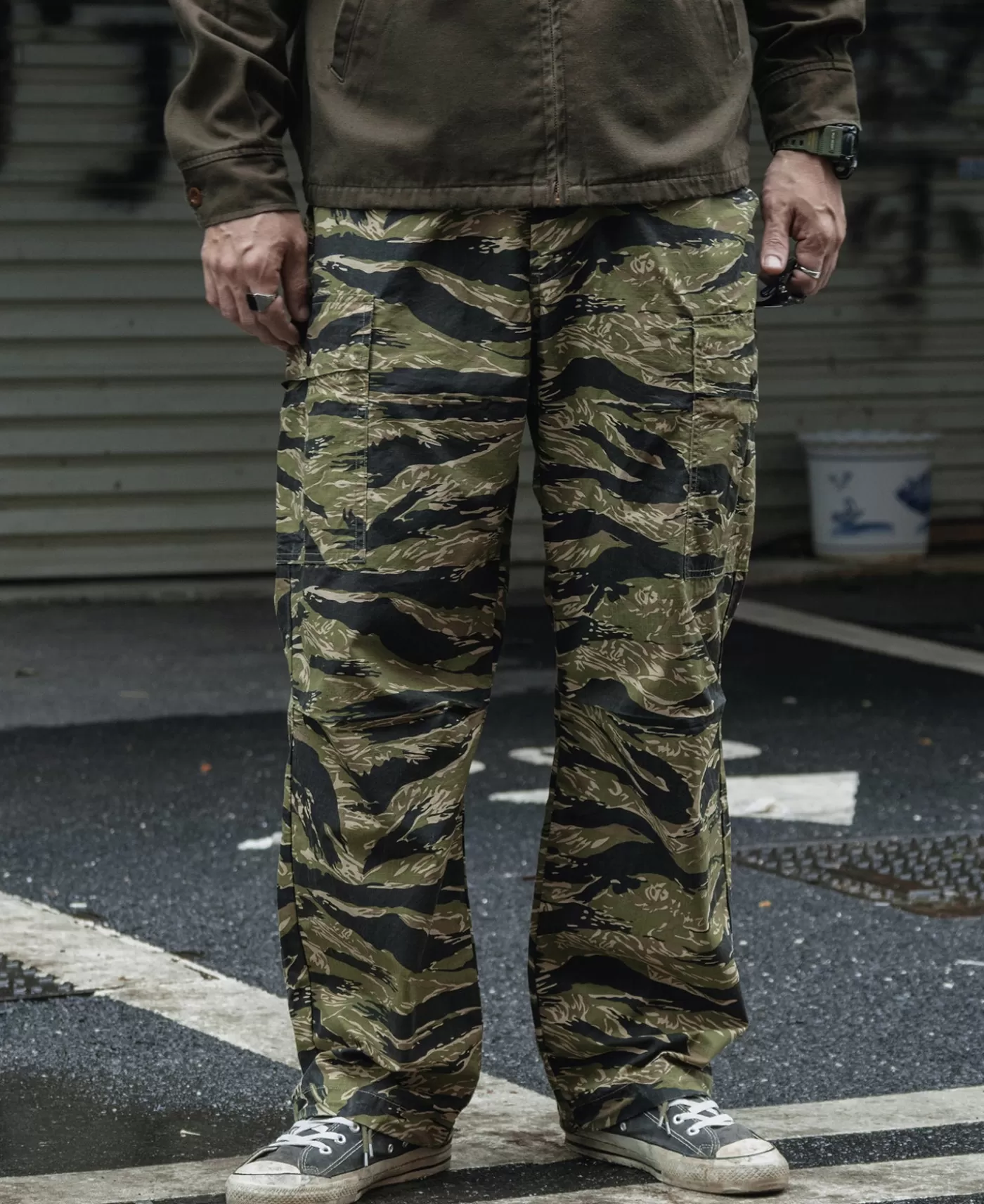 tiger_stripe_camo_tropical_jungle_fatigue_pants_2.webp Cheap Tropical Jungle Fatigue Pants Pants & Trousers