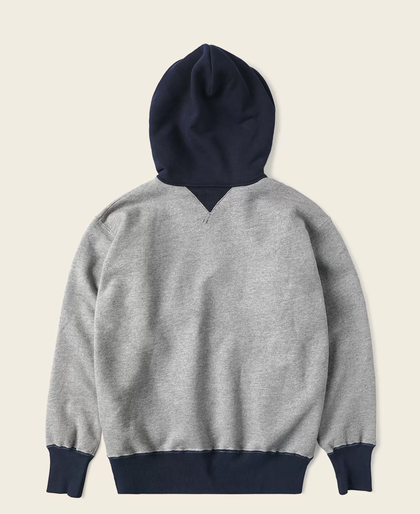 Hot Two-Tone Double V Gusset Hooded Sweatshirt Sweatshirts & Hoodies