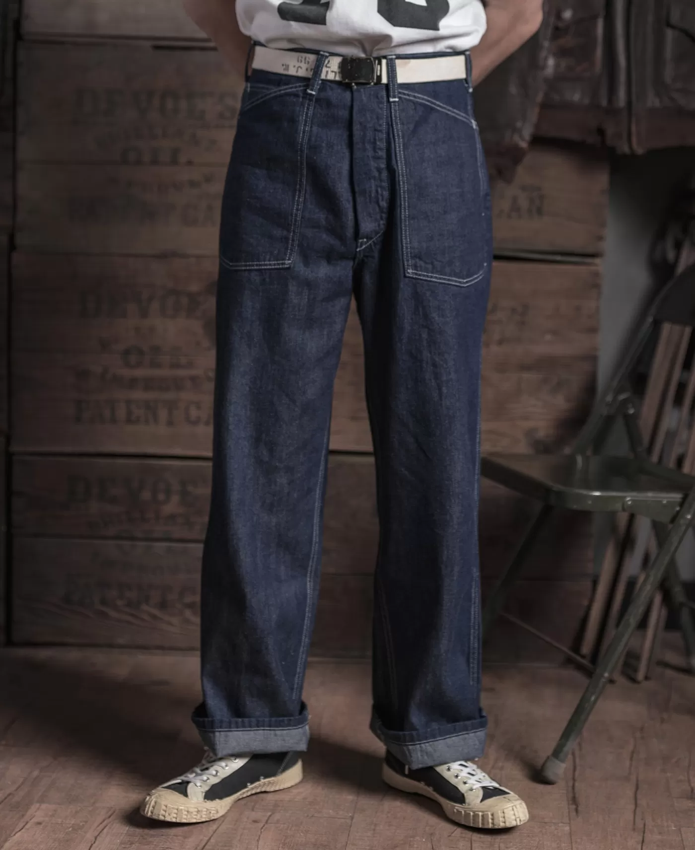 us_army_ccc_fatigue_dungaree_2.webp Cheap 1935 US Army CCC Fatigue Dungaree Jeans | Pants & Trousers
