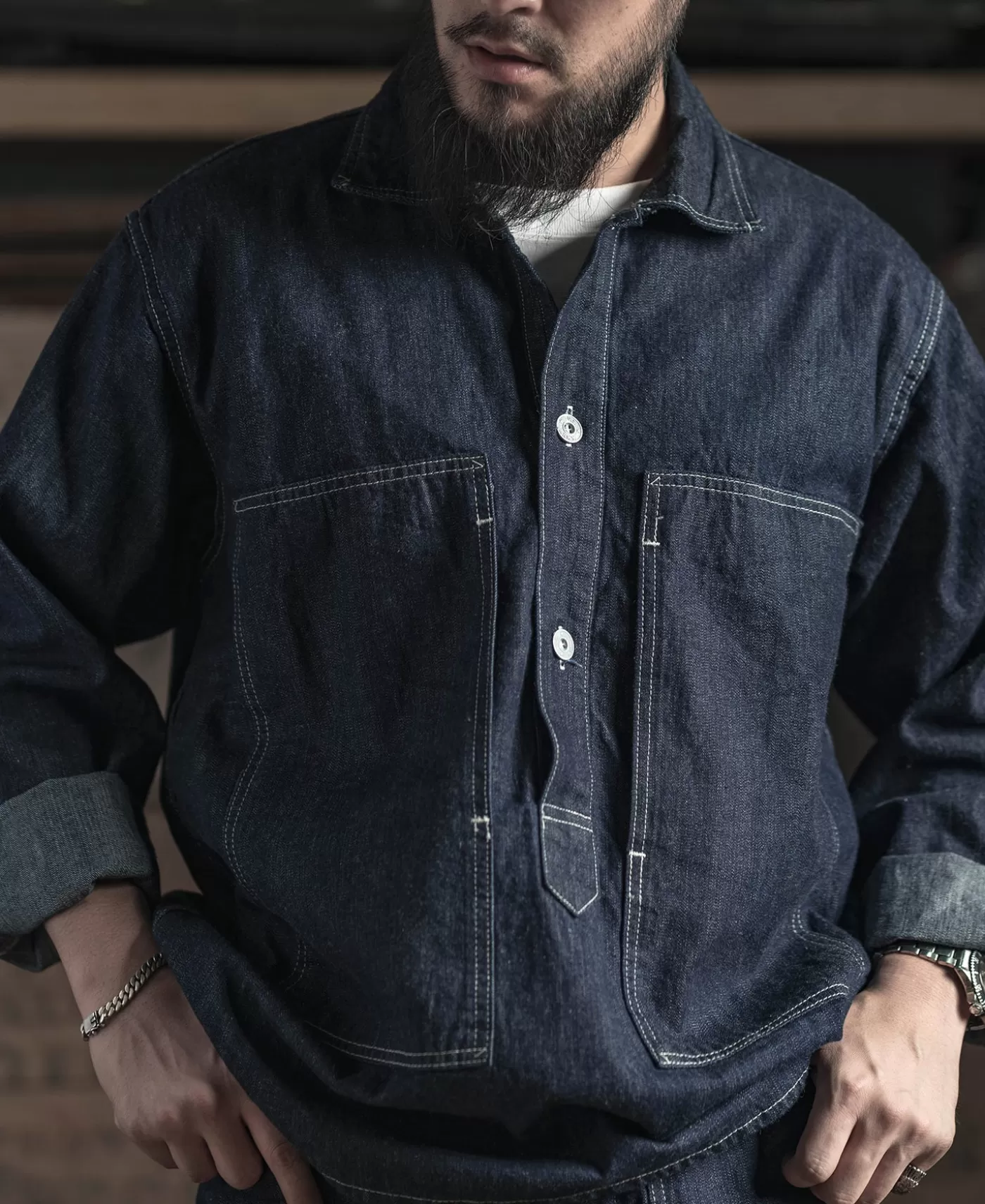 us_army_ccc_fatigue_jumper_4.webp Online 1935 US Army CCC Fatigue Jumper Denim Jackets | Jackets & Coats