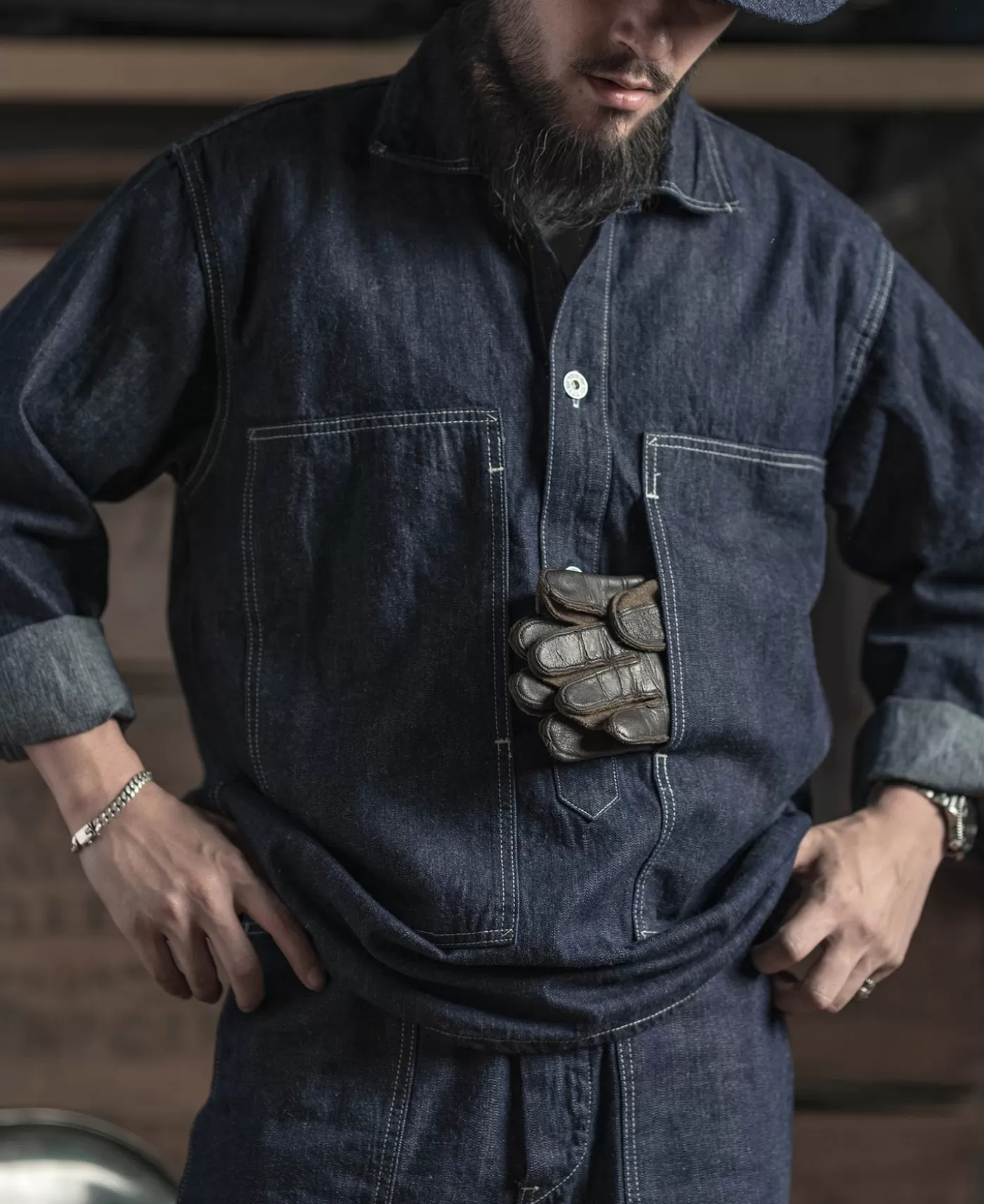 us_army_ccc_fatigue_jumper_5.webp Online 1935 US Army CCC Fatigue Jumper Denim Jackets | Jackets & Coats