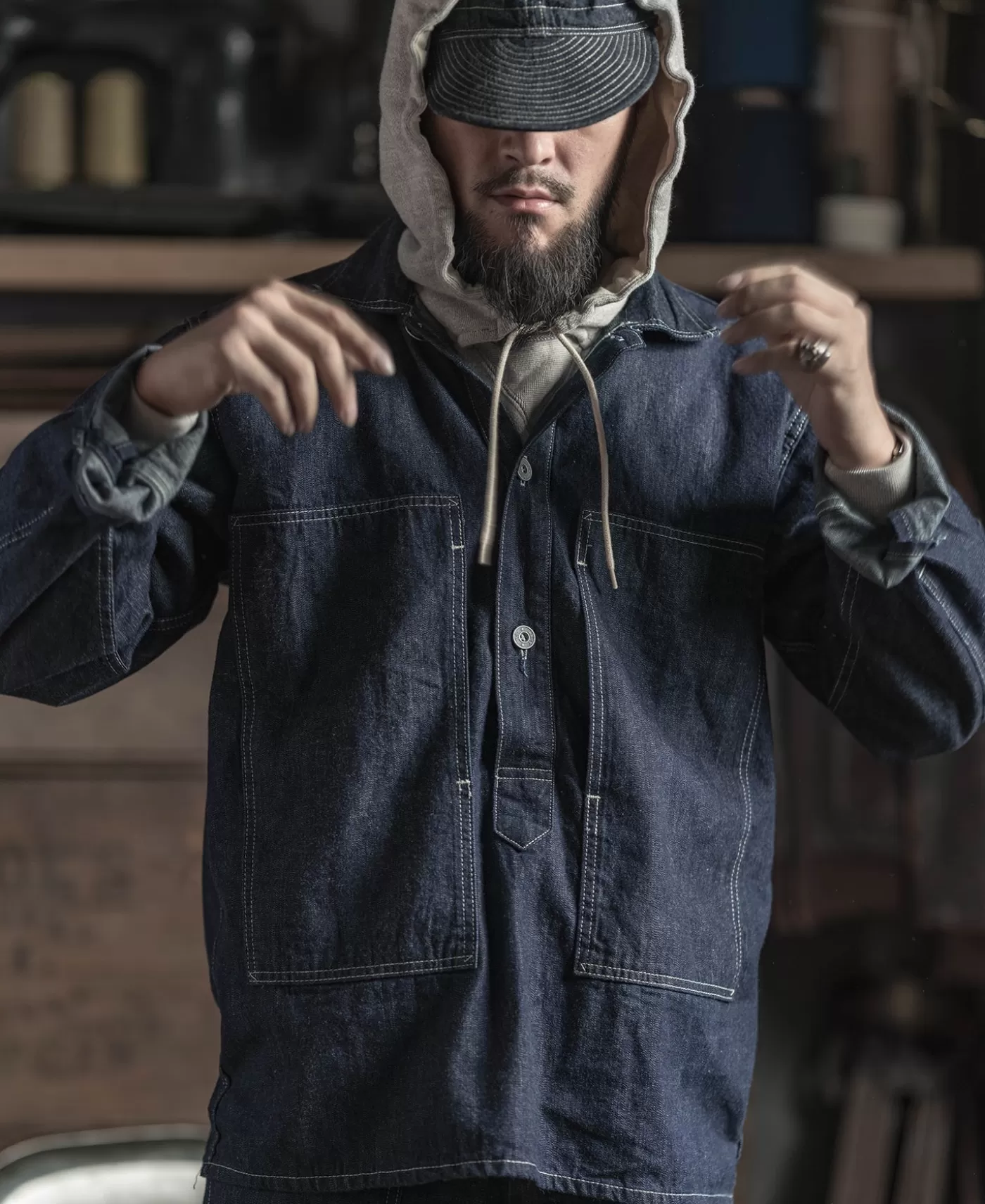 us_army_ccc_fatigue_jumper_6.webp Online 1935 US Army CCC Fatigue Jumper Denim Jackets | Jackets & Coats