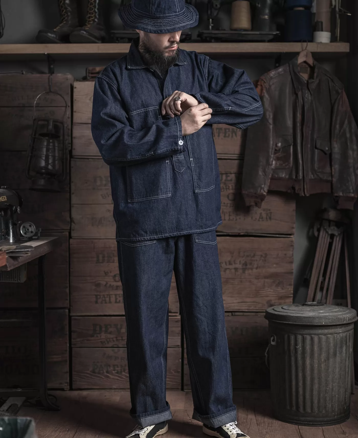 us_army_ccc_fatigue_jumper_7.webp Online 1935 US Army CCC Fatigue Jumper Denim Jackets | Jackets & Coats