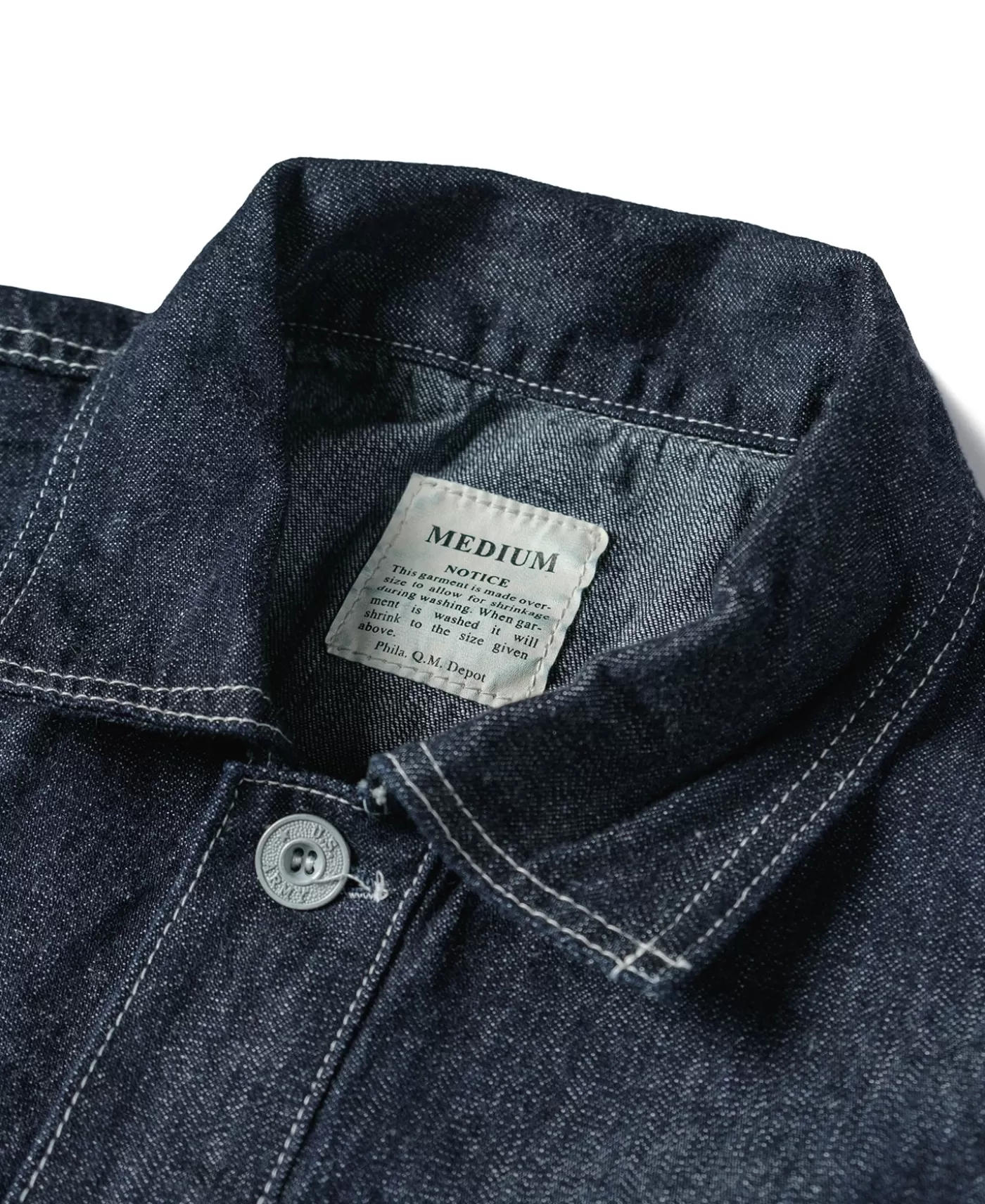 us_army_ccc_fatigue_jumper_9.webp Online 1935 US Army CCC Fatigue Jumper Denim Jackets | Jackets & Coats