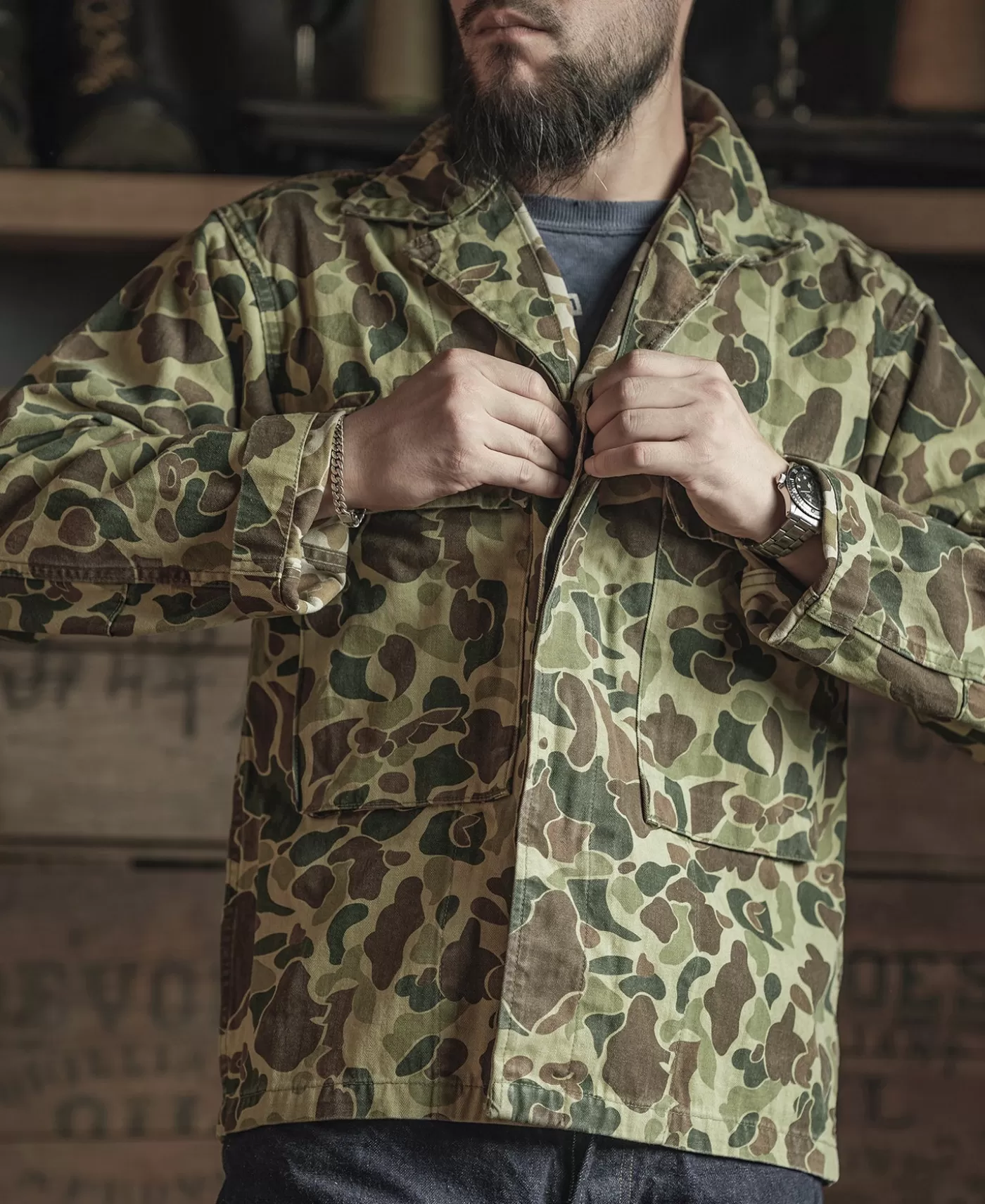 us_army_m_camo_jacket_3.webp Discount US Army M-43 Camo Jacket Jackets & Coats
