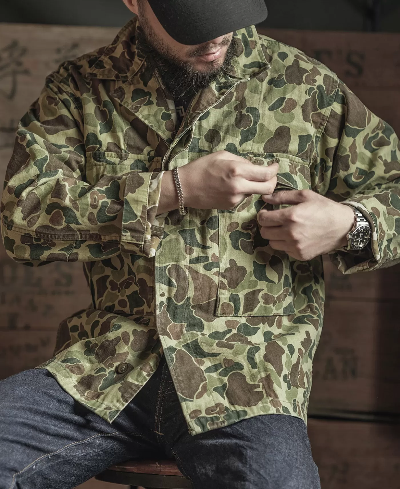us_army_m_camo_jacket_5.webp Discount US Army M-43 Camo Jacket Jackets & Coats