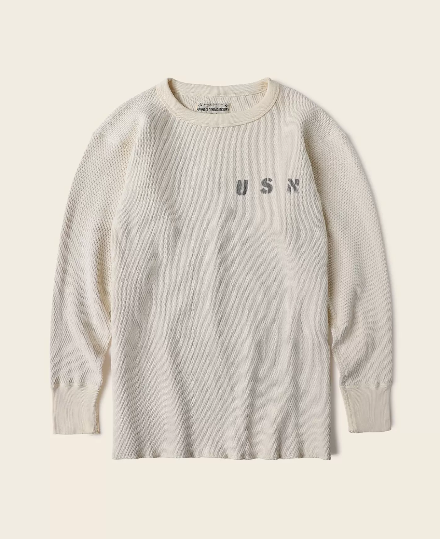 Online US Naval Raschel Knitting Waffle Thermal Shirt Long Sleeve T-Shirts | Underwear