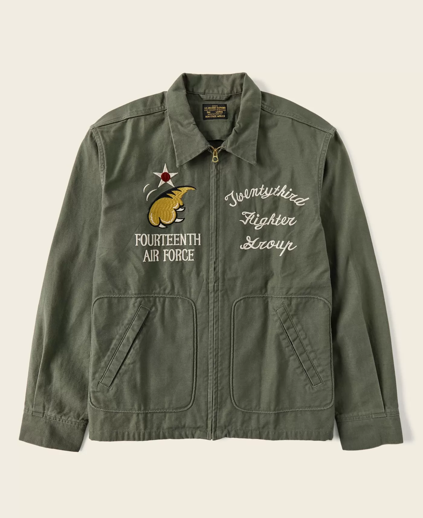 Best USAAF 14th Air Force Flying Tigers Embroidery Jacket Jackets & Coats