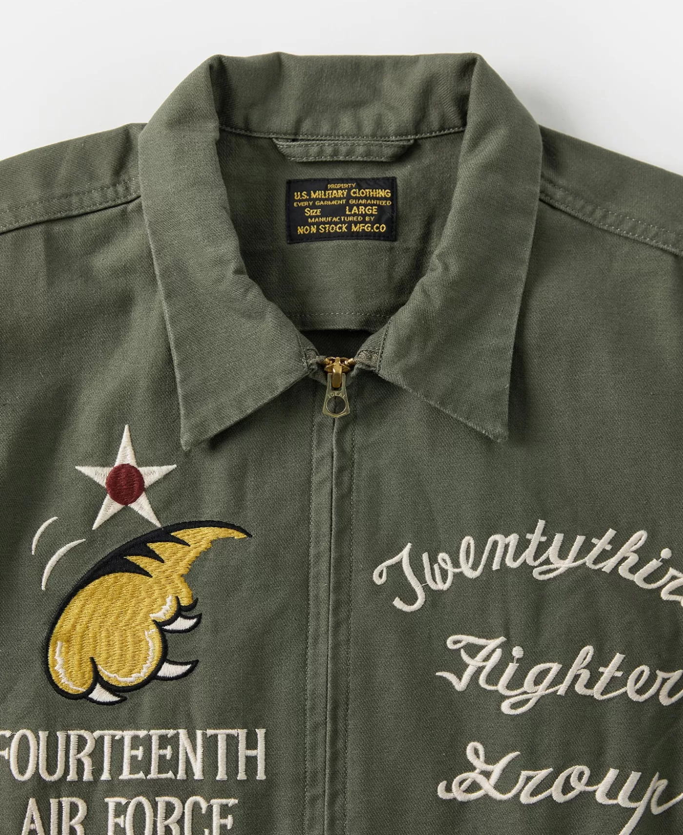 usaaf_th_air_force_flying_tigers_embroidery_jacket_6.webp Best USAAF 14th Air Force Flying Tigers Embroidery Jacket Jackets & Coats