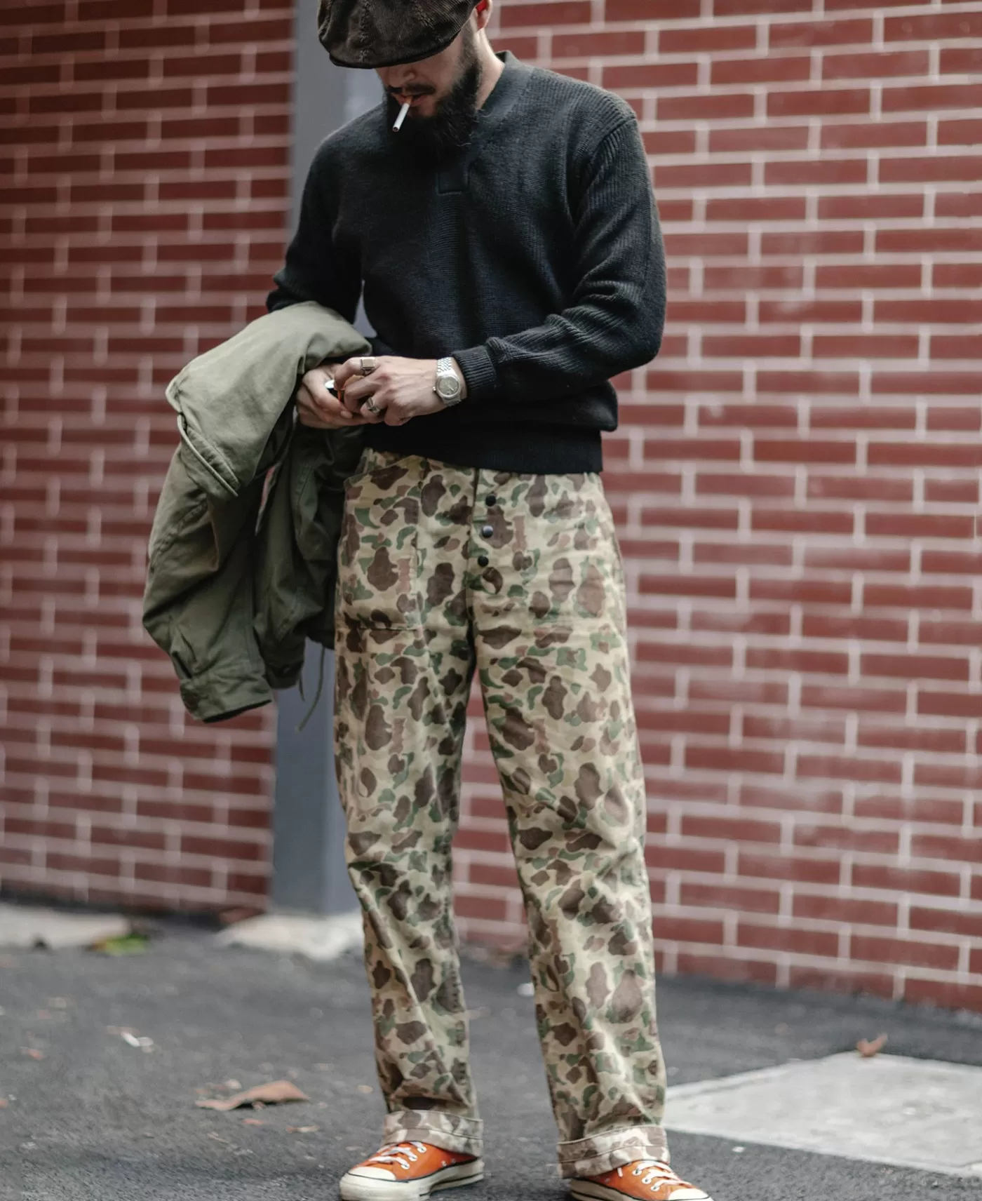 usaaf_type_a_vneck_mechanics_sweater__black_2.webp Cheap USAAF Type A-1 V-neck Mechanics Sweater - Knitwear