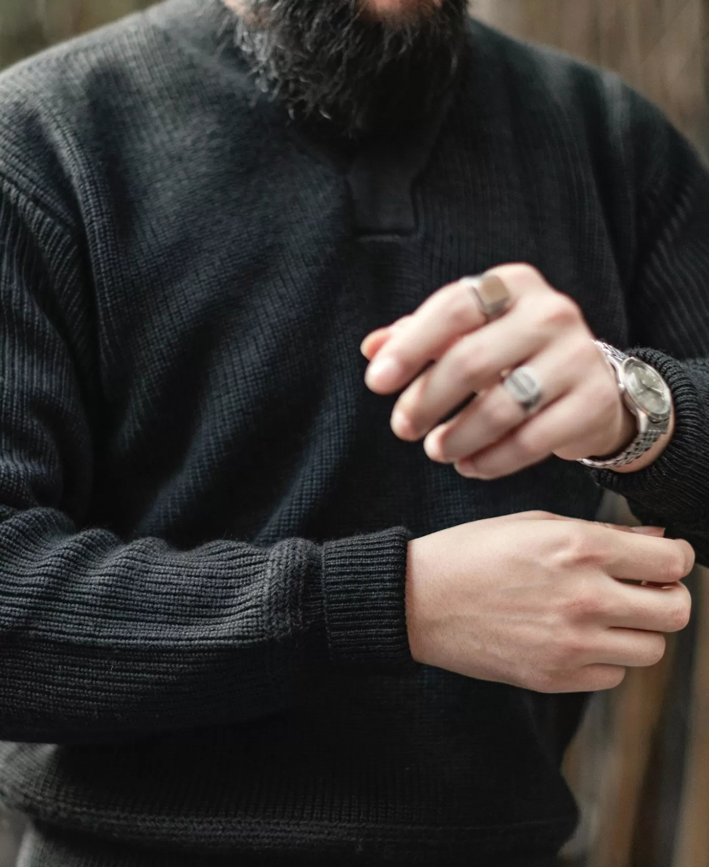 usaaf_type_a_vneck_mechanics_sweater__black_4.webp Cheap USAAF Type A-1 V-neck Mechanics Sweater - Knitwear