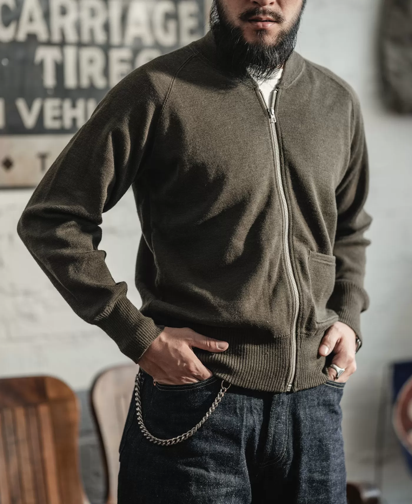 usaaf_type_c_wool_sweater_2.webp Hot USAAF Type C-2 Wool Sweater Knitwear