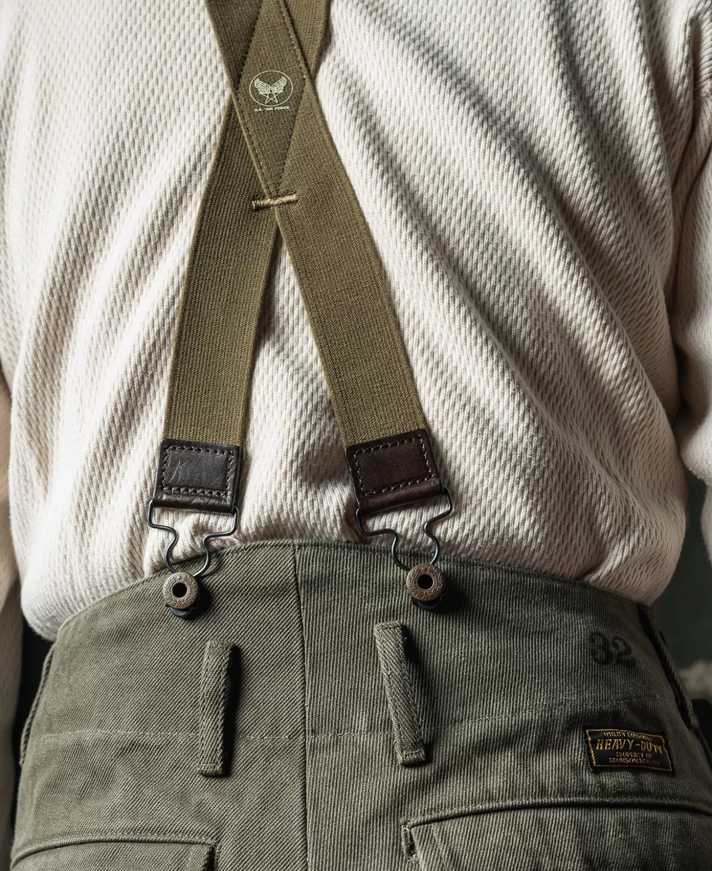 usaf_x_back_suspenders__olive_6.webp Best Sale USAF X Back Suspenders - Others