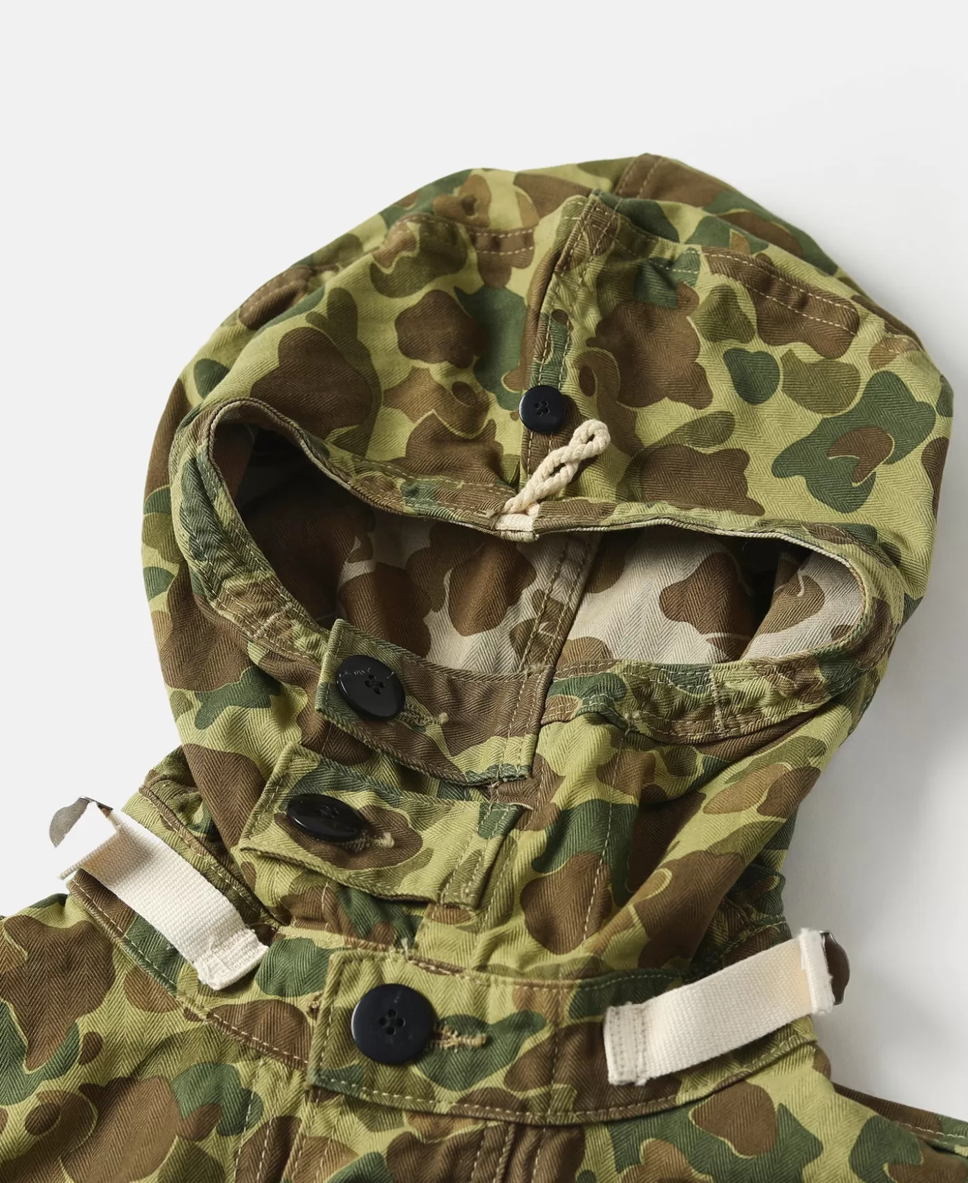 usmc_hbt_duck_camo_dungaree_gunner_smock_modified_5.webp New USMC HBT Duck Camo Dungaree Gunner Smock (Modified) Jackets & Coats