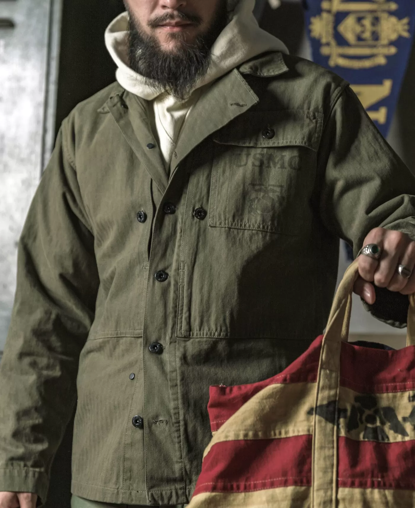 usmc_p_hbt_utility_jacket_4.webp Clearance USMC P-44 HBT Utility Jacket Jackets & Coats