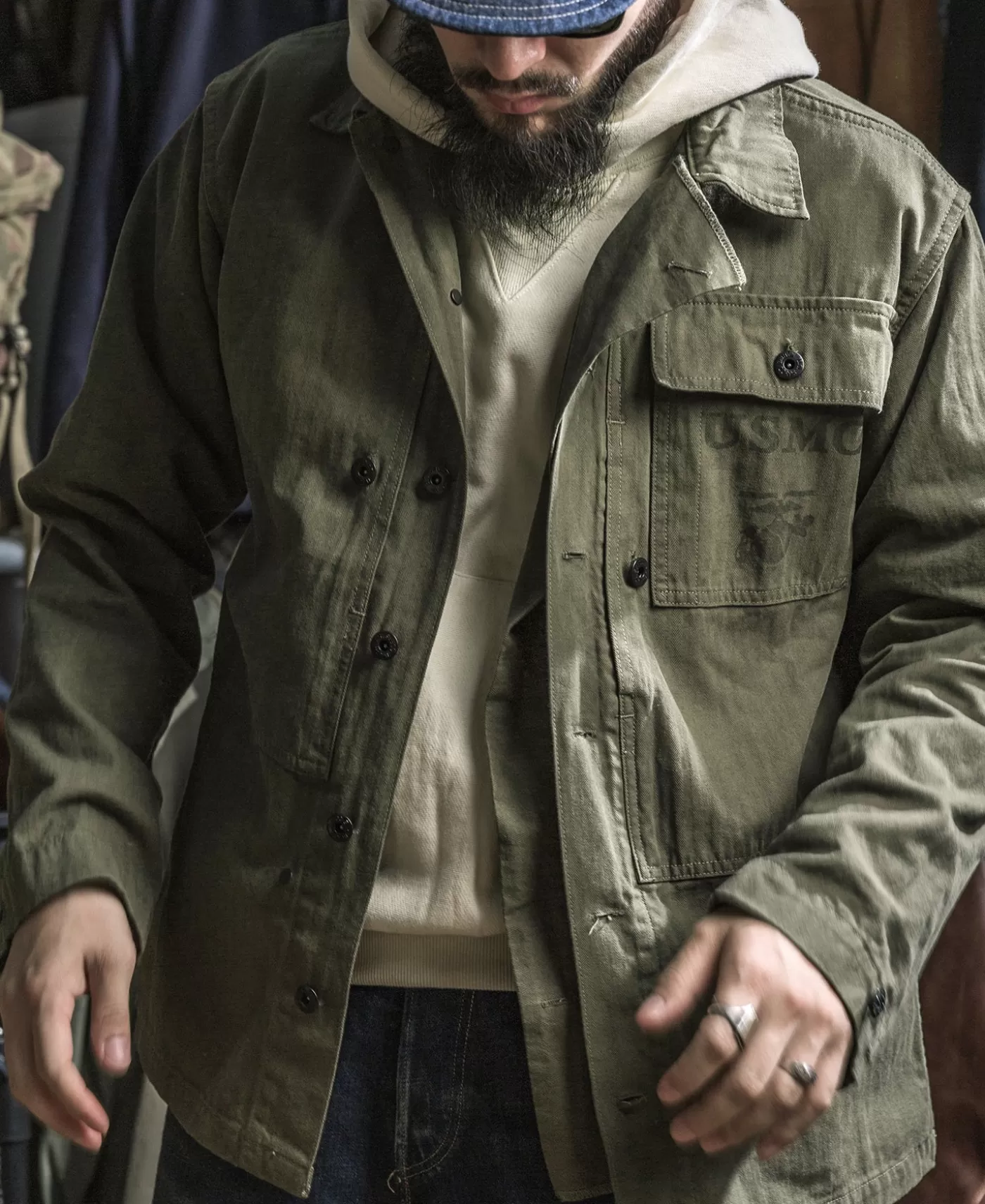 usmc_p_hbt_utility_jacket_5.webp Clearance USMC P-44 HBT Utility Jacket Jackets & Coats