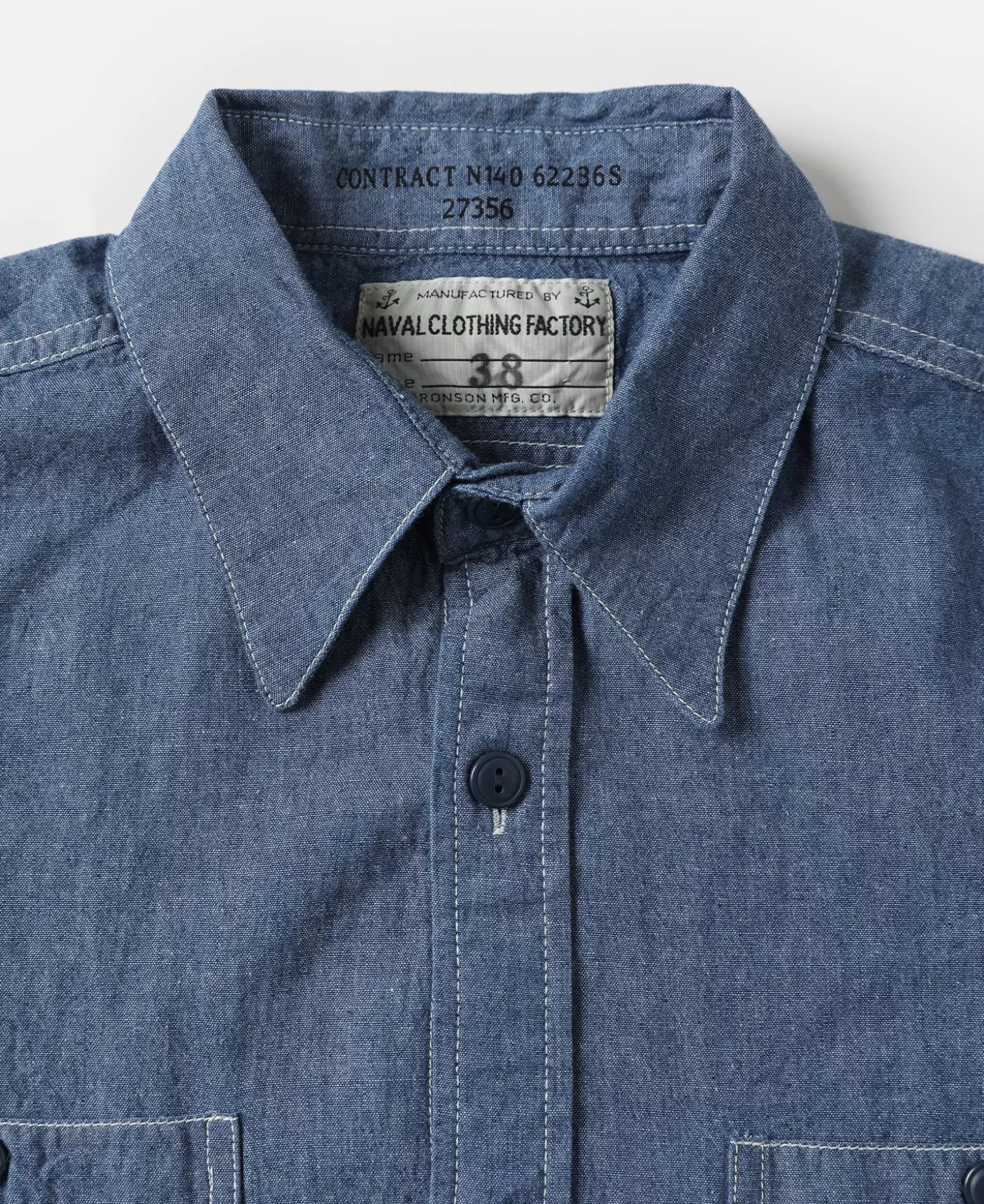 usn_chambray_shirt_7.webp Cheap U.S.N. Chambray Shirt Long Sleeve Shirts