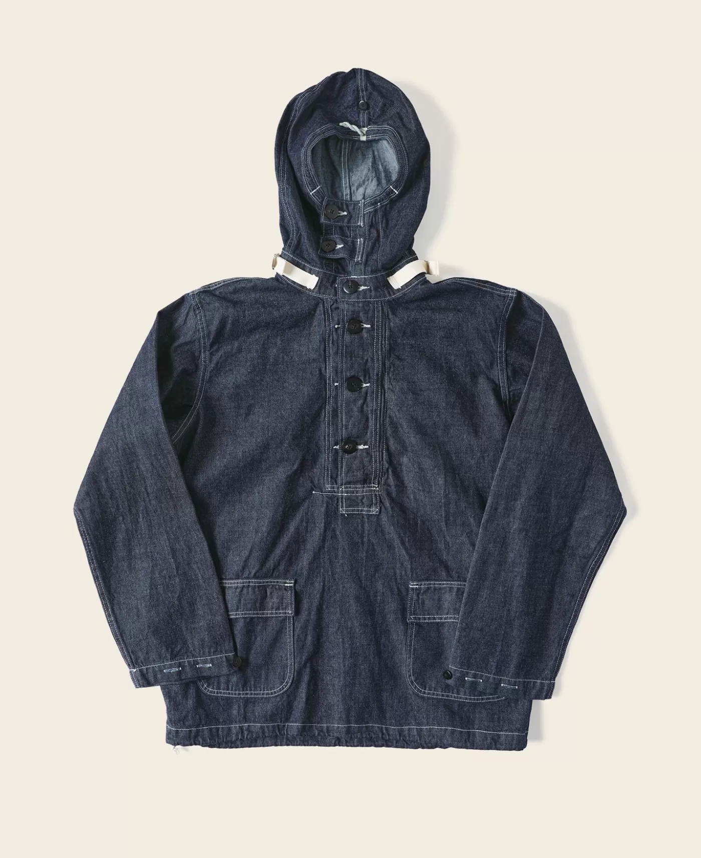 Cheap USN Denim Dungaree Gunner Smock Jackets & Coats