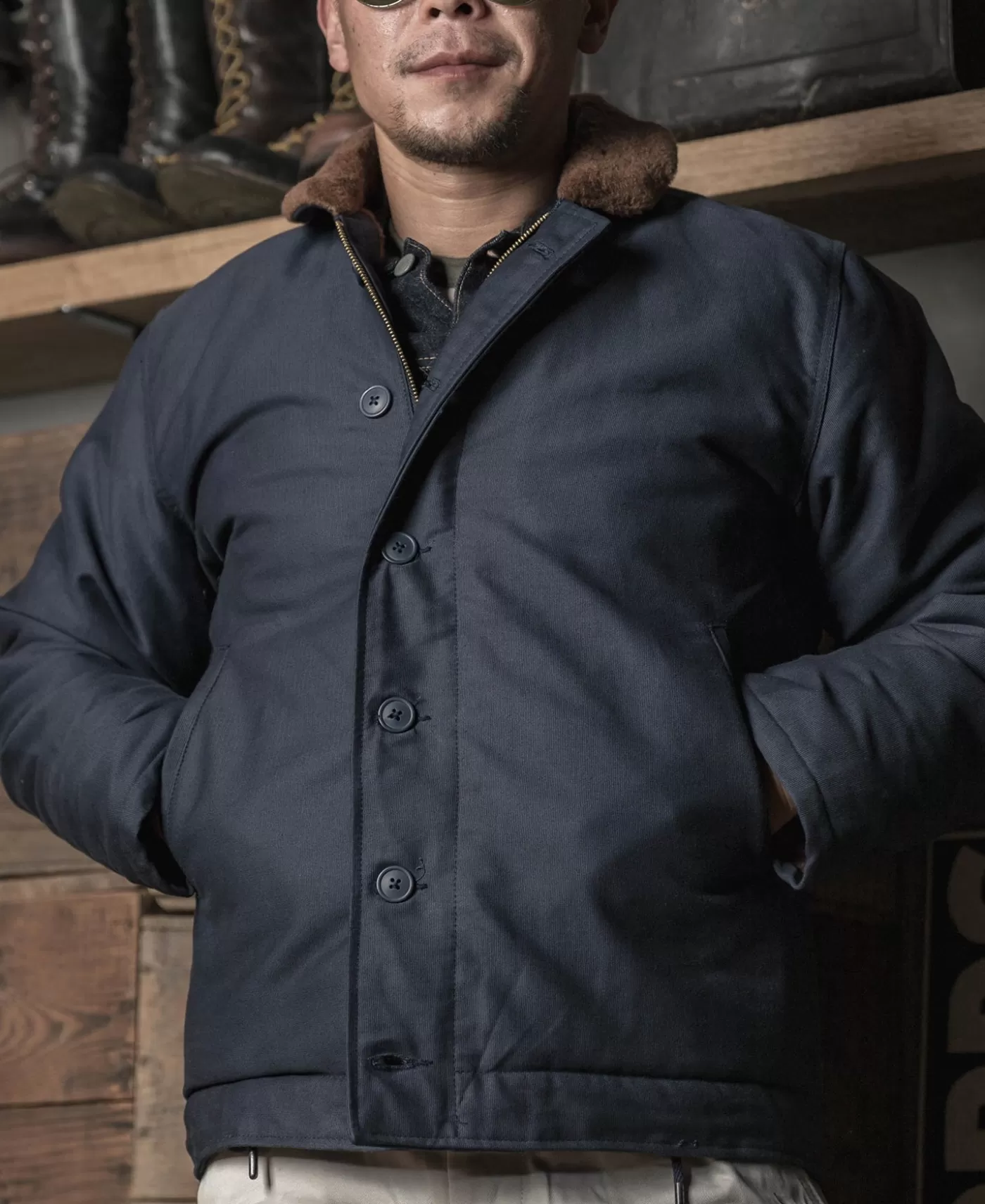 New 1943 USN 1st Type N-1 Deck Jacket - / Stencil Jackets & Coats