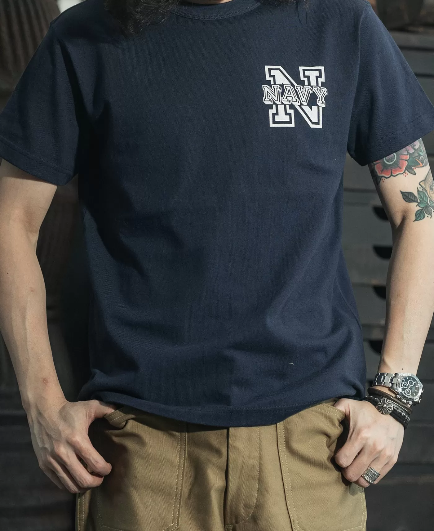 usna_poseidon_graphic_tshirt__navy_2.webp Discount USNA Poseidon Graphic T-Shirt - Short Sleeve T-Shirts | Graphic T-Shirts