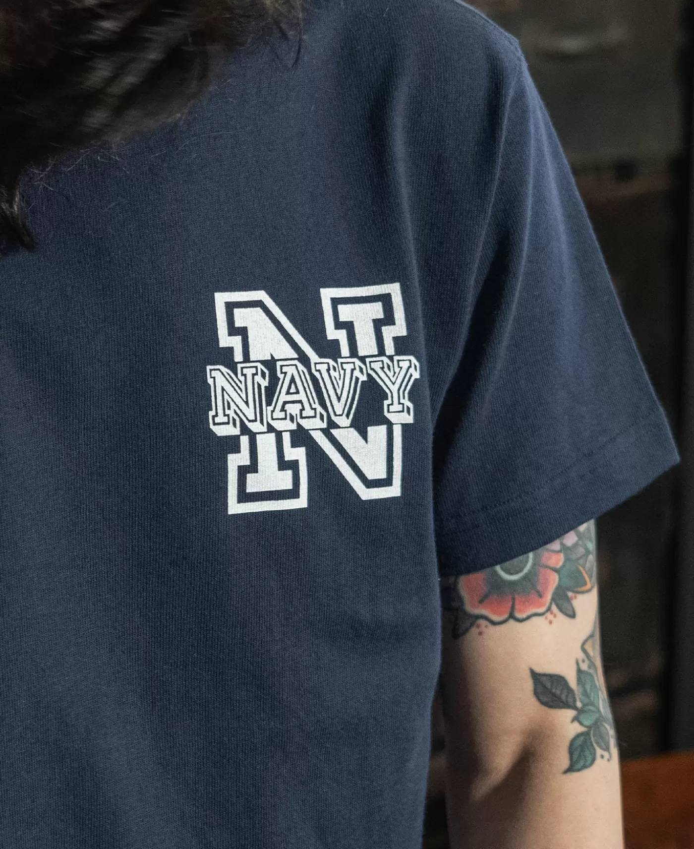 usna_poseidon_graphic_tshirt__navy_3.webp Discount USNA Poseidon Graphic T-Shirt - Short Sleeve T-Shirts | Graphic T-Shirts