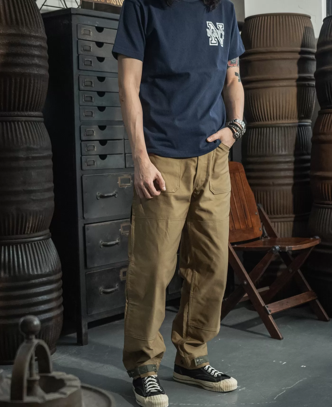 usna_poseidon_graphic_tshirt__navy_4.webp Discount USNA Poseidon Graphic T-Shirt - Short Sleeve T-Shirts | Graphic T-Shirts