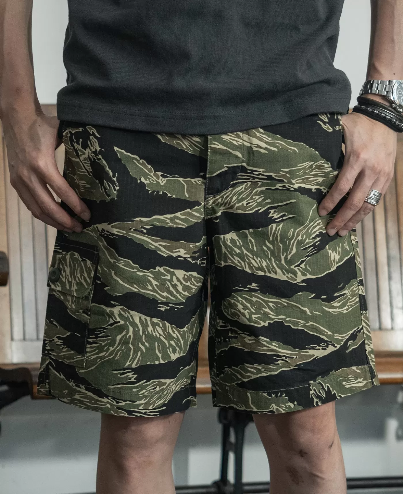 vietnam_war_tiger_camo_shorts_2.webp Clearance Vietnam War Tiger Shorts Shorts