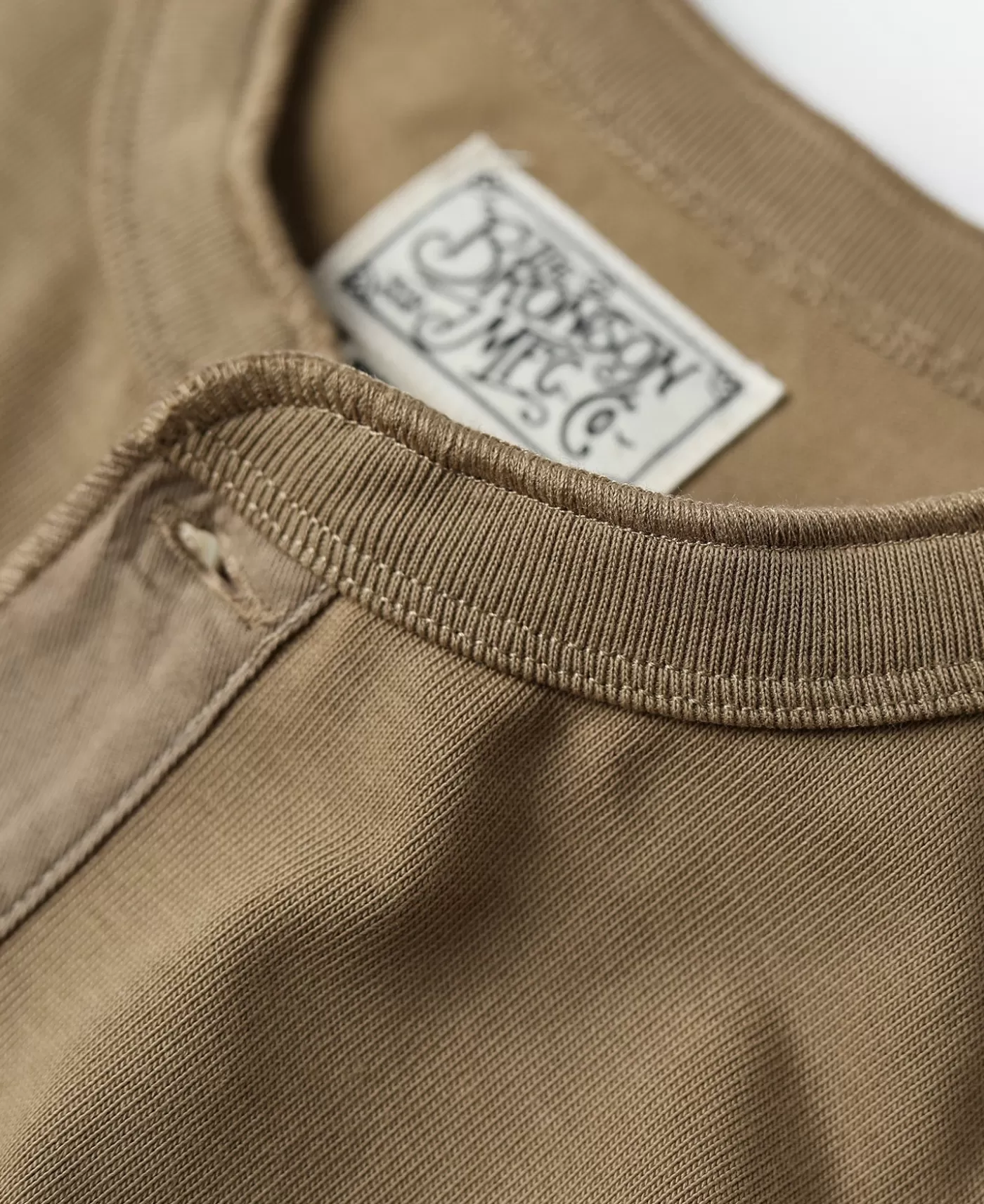 vintage_long_sleeve_henley_shirt__khaki_7.webp Best Sale Vintage Long Sleeve Henley Shirt - Long Sleeve T-Shirts | Henleys