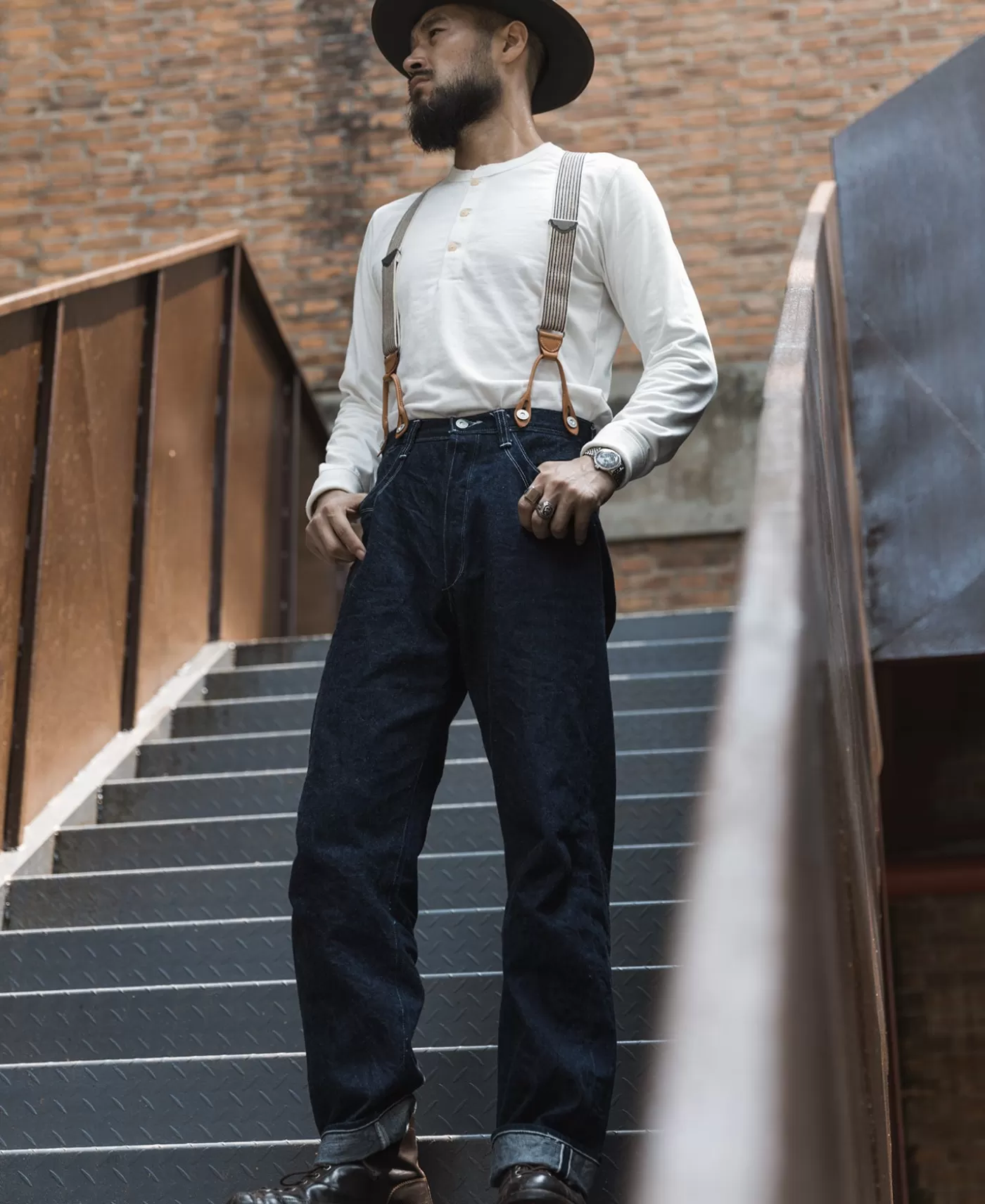 vintage_long_sleeve_henley_shirt__white_2.webp Discount Vintage Long Sleeve Henley Shirt - Long Sleeve T-Shirts | Henleys