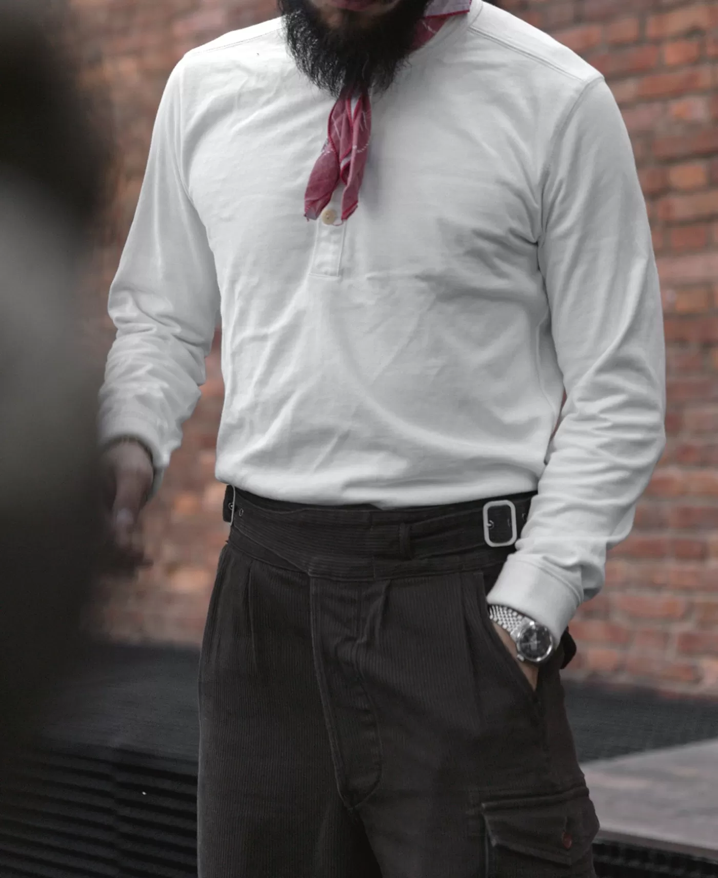 vintage_long_sleeve_henley_shirt__white_4.webp Discount Vintage Long Sleeve Henley Shirt - Long Sleeve T-Shirts | Henleys