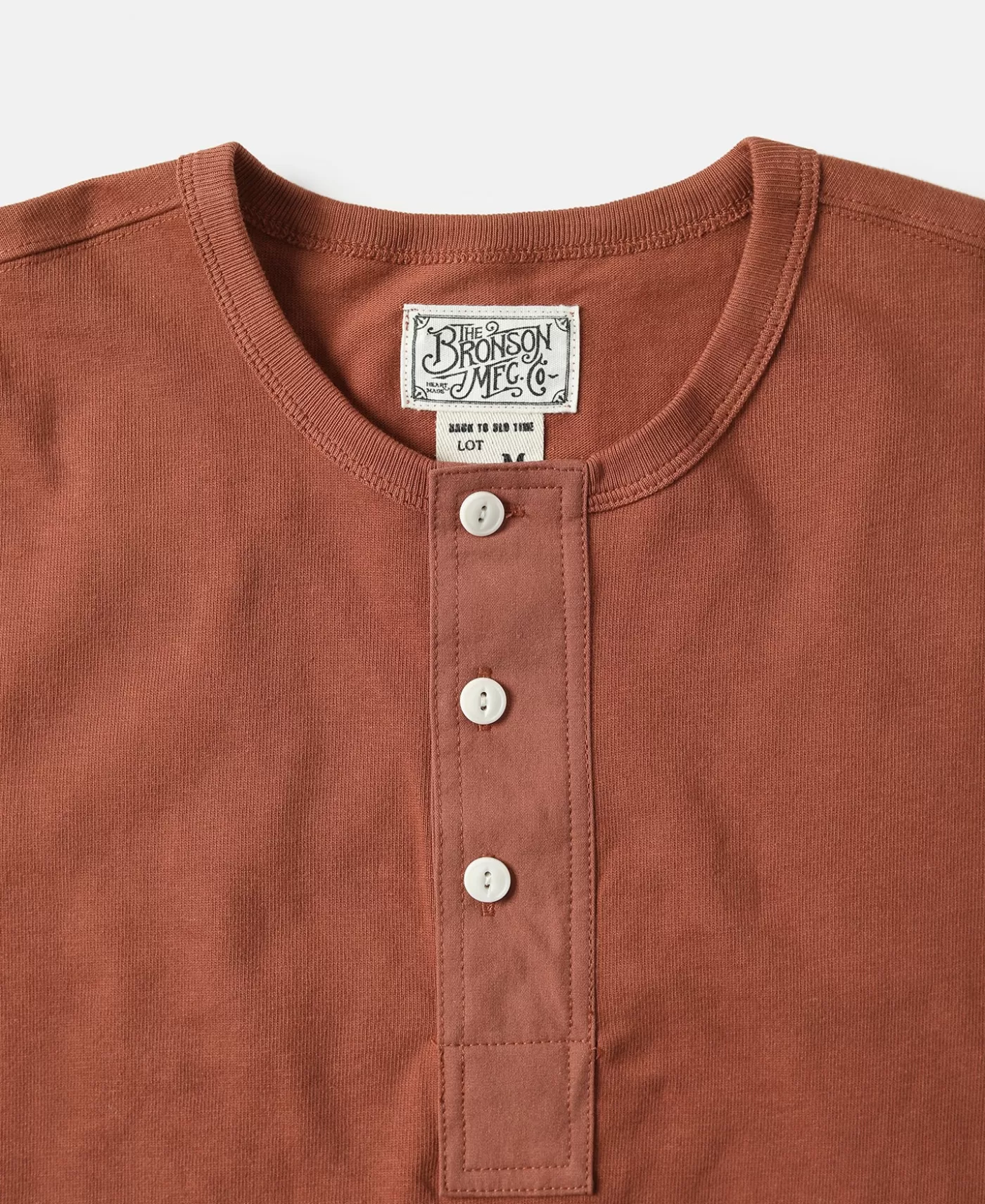 vintage_short_sleeve_henley_tshirt__brick_red_6.webp Best Sale Vintage Short Sleeve Henley T-Shirt - Short Sleeve T-Shirts | Henleys