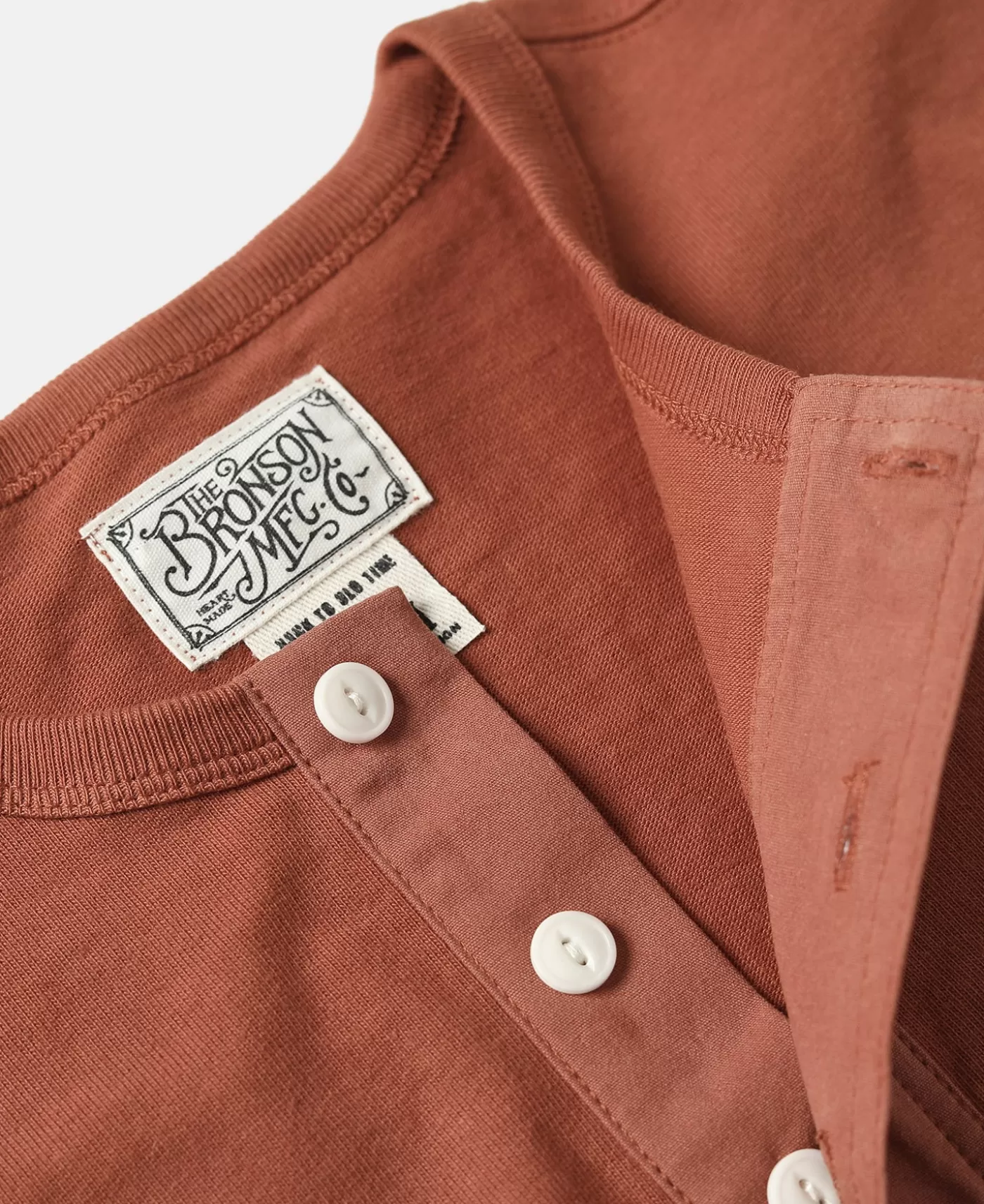 vintage_short_sleeve_henley_tshirt__brick_red_8.webp Best Sale Vintage Short Sleeve Henley T-Shirt - Short Sleeve T-Shirts | Henleys