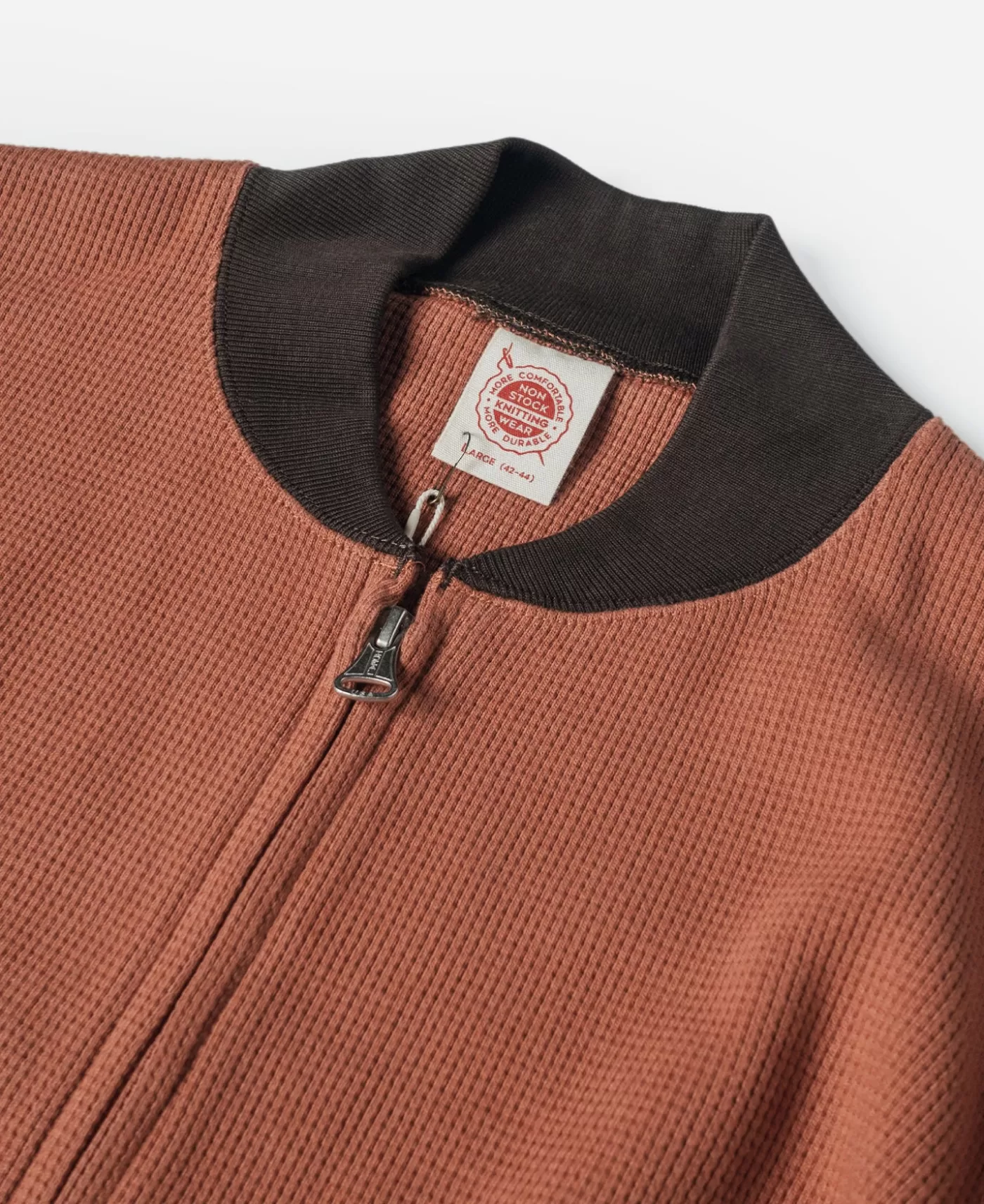 waffle_cotton_fullzip_track_jacket__orange_7.webp Sale Waffle Cotton Full-Zip Track Jacket - Jackets & Coats