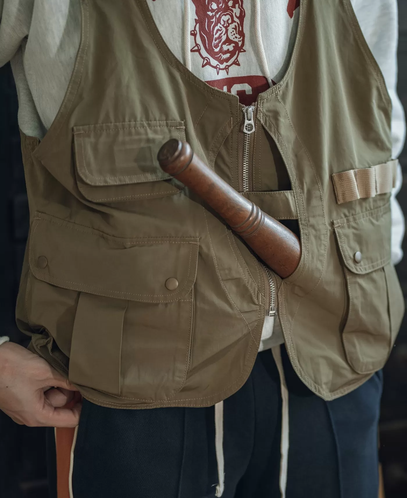 waterproof_camping_hunting_nylon_vest__khaki_4.webp Hot Waterproof Camping Hunting Nylon Vest - Vests