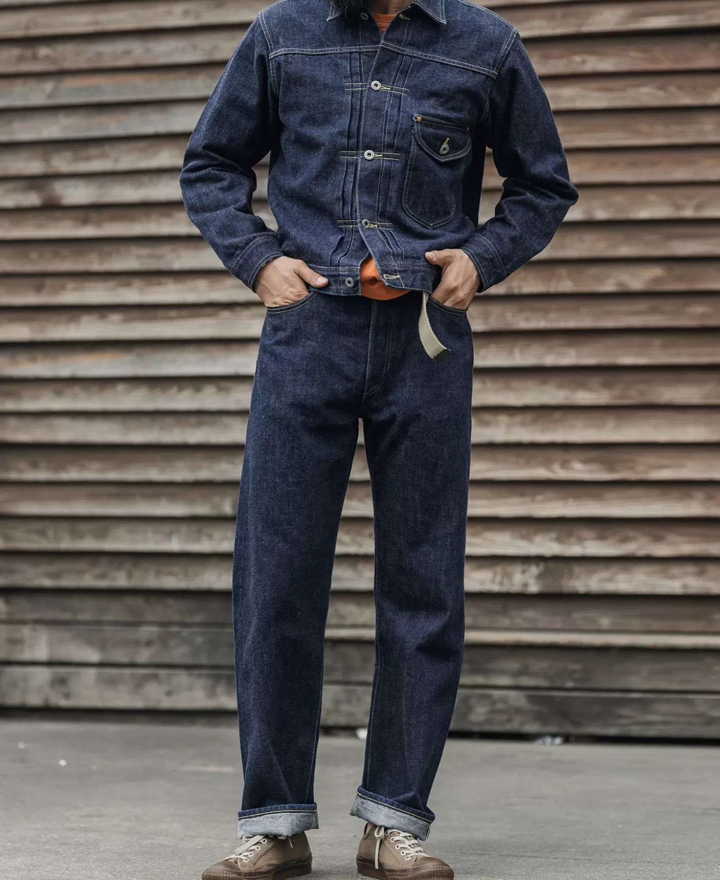 wwii_simplified_model_cowboy_selvedge_denim_jacket_4.webp Best WWII Simplified Model Cowboy Selvedge Denim Jacket Denim Jackets | Jackets & Coats