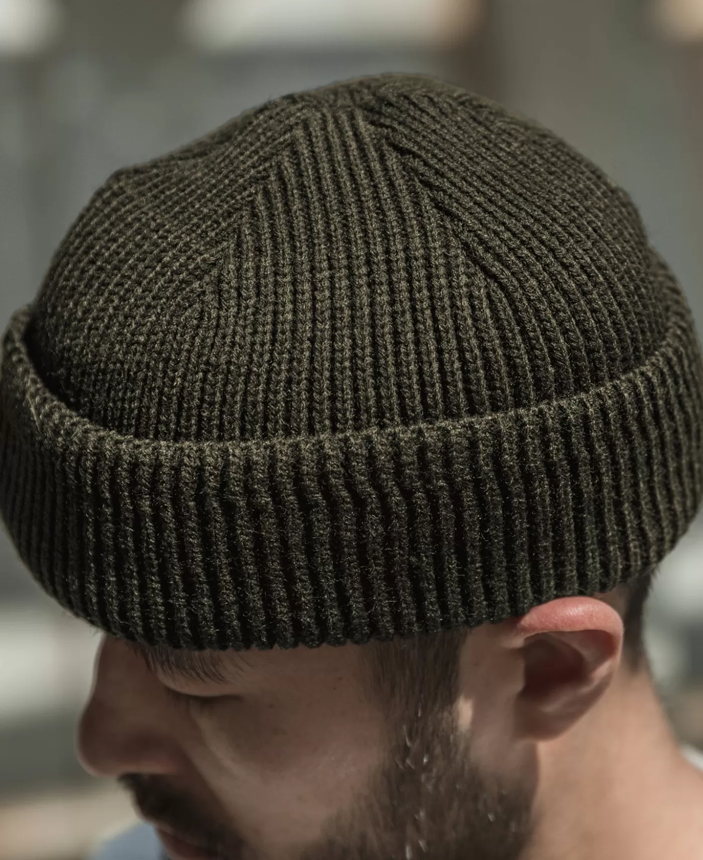 wwii_usaaf_a_watch_cap__olive_4.webp Store WWII USAAF A-4 Watch Cap - Hats & Caps