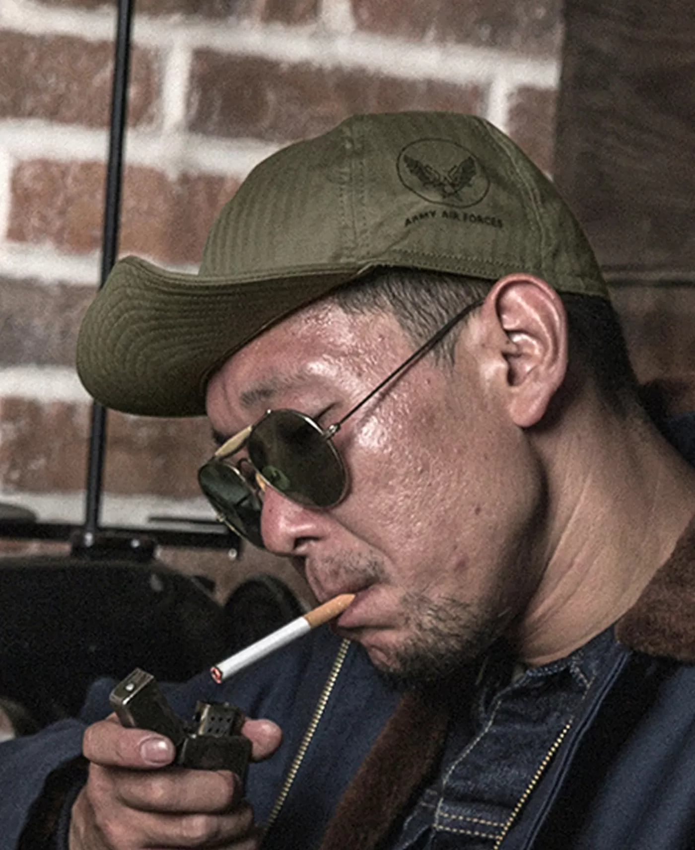 wwii_usaaf_type_a_cap__olive_3.webp Discount WWII USAAF Type A-3 Cap - Hats & Caps