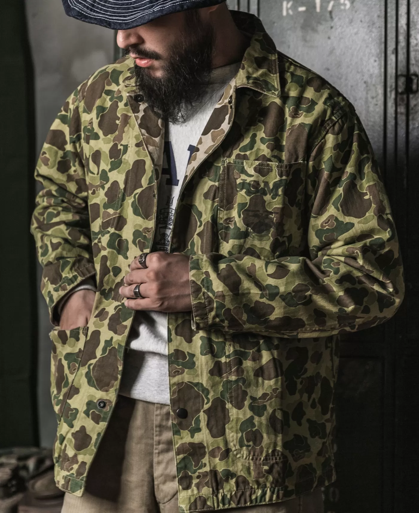 wwii_usmc_type_p_duck_hunter_camo_jacket_3.webp Hot WWII USMC Type P-42 Duck Hunter Jacket Jackets & Coats