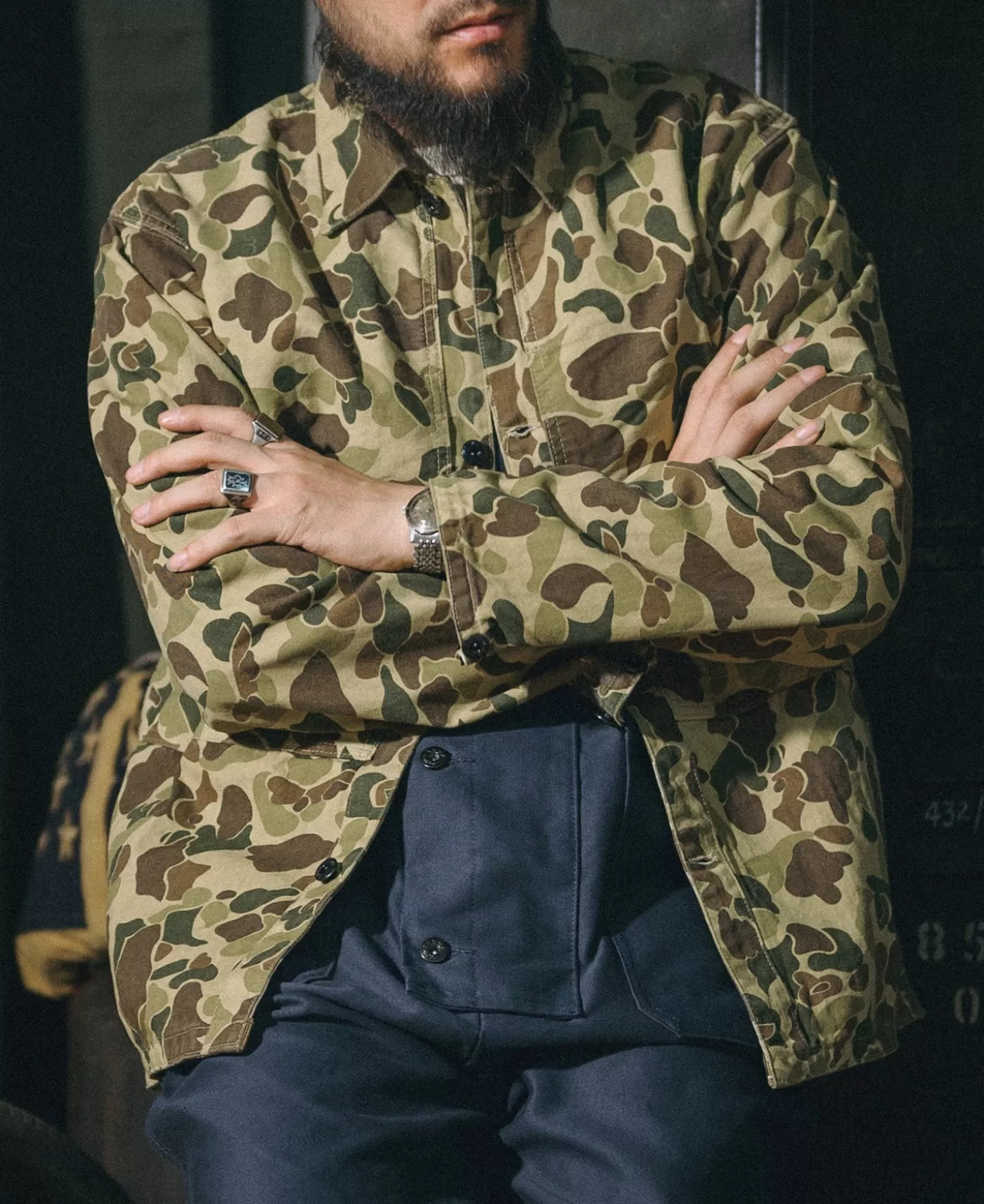 wwii_usmc_type_p_hbt_duck_hunter_camo_jacket_2.webp New WWII USMC Type P-44 HBT Duck Hunter Jacket Jackets & Coats